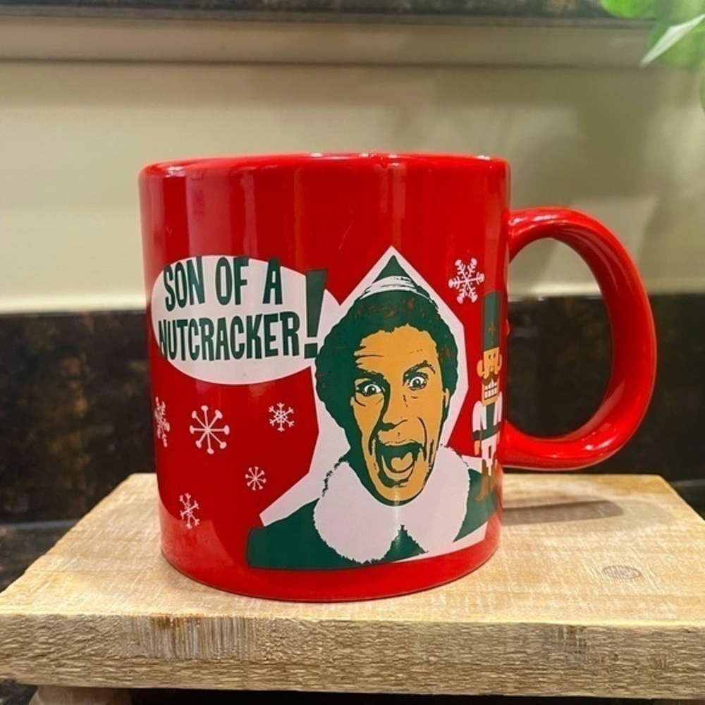 Elf "Son of a Nutcracker" featuring Buddy The Elf Red Coffee Mug 16‎ OZ